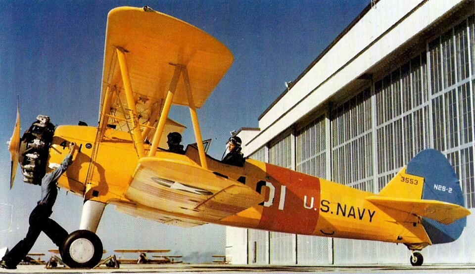 Boeing Stearman Model 75 training biplane
